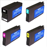 סט 4 ראשי דיו  תואם HP Officejet pro 8610 951XL 